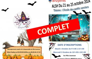 ALSH octobre : complet