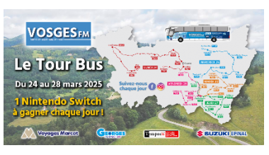 Le Tour Bus Vosges FM passe à Bruyères