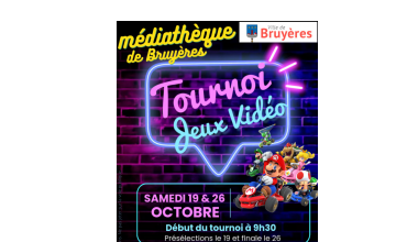 Tournoi de jeux vidéo à la médiathèque