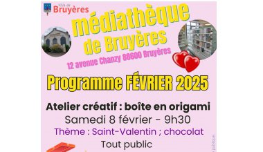 Programme médiathèque : Février 2025